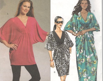 Uncut Butterick Sewing Pattern 5329 Loose Fitting Pullover Top Dress ...