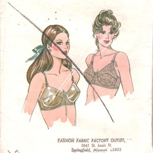 Bra Size 32 34 36 38 40 AA-DDD Cup Sizes With Adjustable Shoulder Straps  Kwik Sew 3594 Sewing Pattern