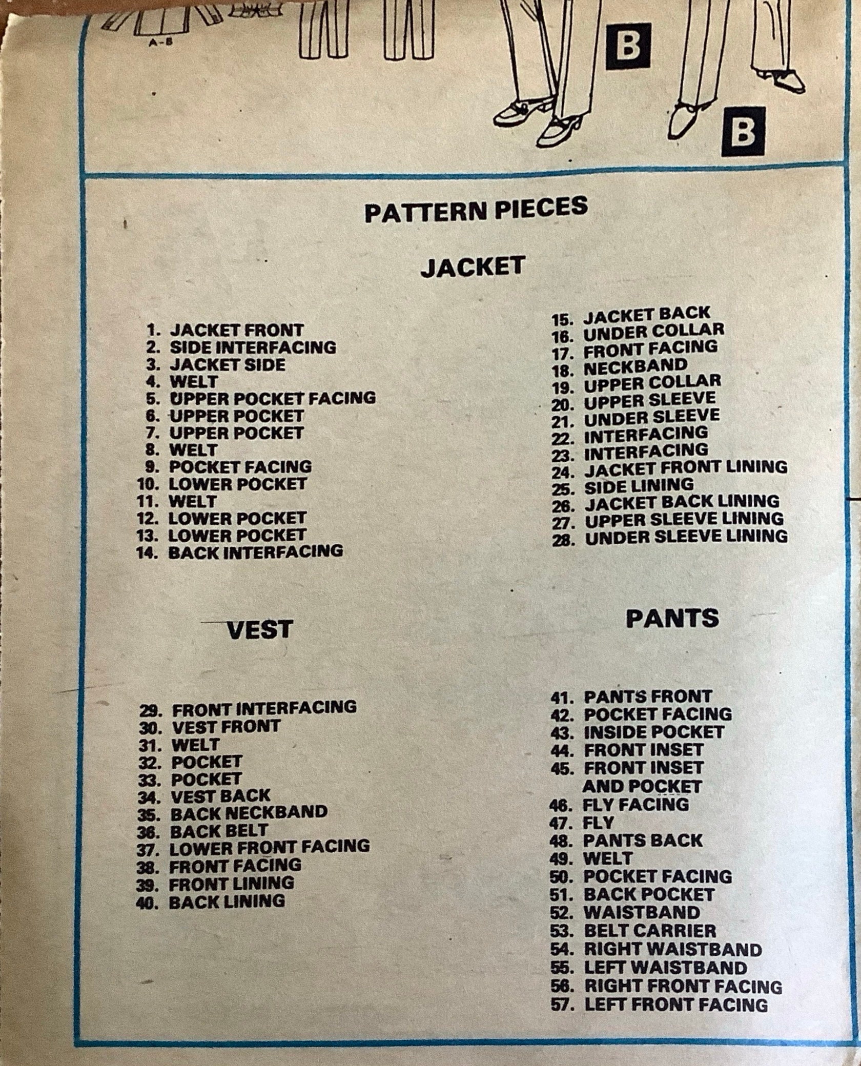Mccalls 7637 1980s Mens Designer BASILE 3 Piece Suit Pattern Mccalls 7637 1980s Mens Designer BASILE 3 Piece Suit Pattern