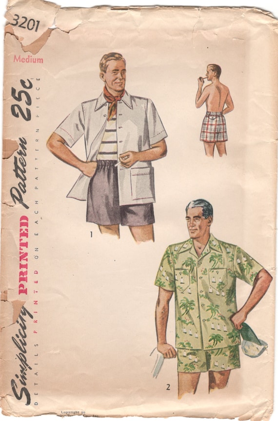 1950's mens swimwear