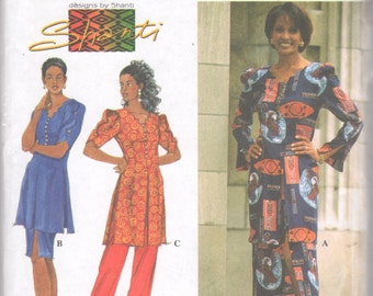 Simplicity 7495 Misses Peplum Top Skirt Pants Pattern SHANTI Sewing Pattern Size 12 14 16 18 Bust 34 - 40 Or 8 10 12 14 Or 20 22 24 26 Uncut