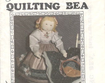 Elise Peeples 1980s Victorian 20 Inch Rag Doll and Doll Clothes and 12" Quilt Pattern  Soft Doll Vintage Sewing Pattern UNCUT