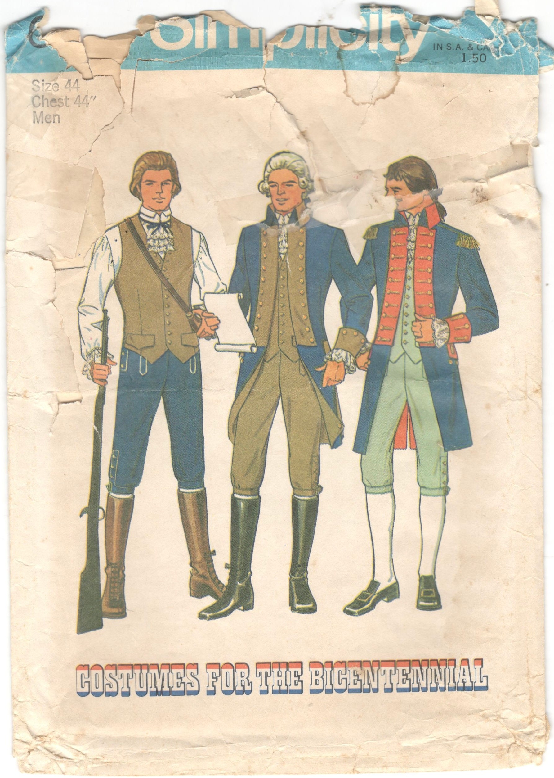 Simplicity 6741 Vintage 1970s Mens Bicentennial Costume - Etsy Canada