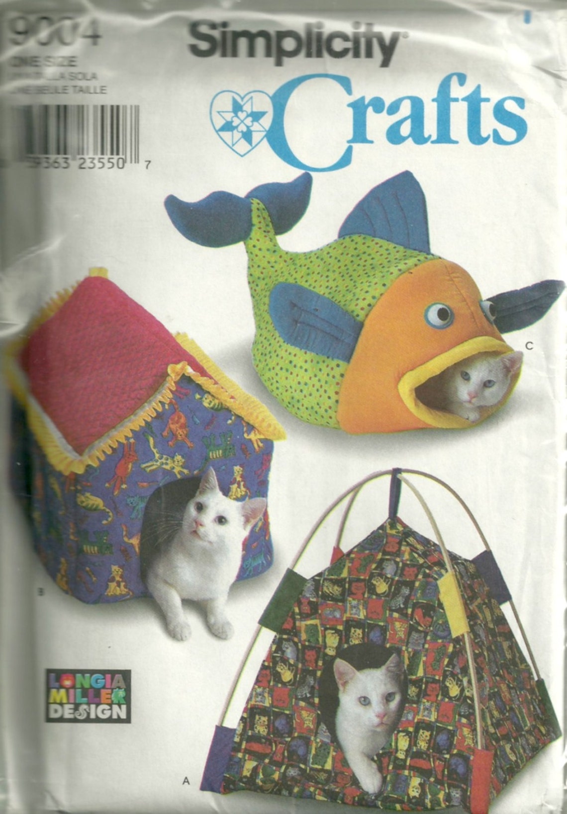 Simplicity 9004 Cat Bed Sewing Pattern 3 Designs Tent Bed Etsy
