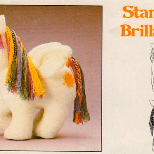 Butterick 3212 1980s My Little Pony Pattern STARSHINE 11 1/2 inches Vintage Stuffed Animal Sewing Pattern UNCUT image 2