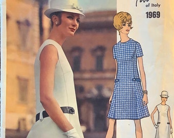 Vintage 1960's Vogue Couturier Design A-line Dress Pattern by Fabiani---vogue 1969---size 14 Bust 36 - Etsy Vintage 1960's Vogue Couturier Design A-line Dress Pattern by Fabiani---vogue 1969---size 14 Bust 36 - Etsy