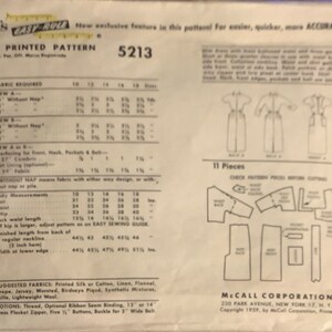 Mccalls 5213 1950s Misses Pencil Skirt Dress Pattern Kimono Sleeves ...