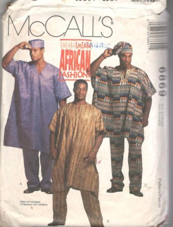 McCalls 60 Authentic African Mens Loose Fitting Tunic Etsy Gorgeous African Sewing Patterns McCalls 60 Authentic African Mens Loose Fitting Tunic Etsy Gorgeous African Sewing Patterns