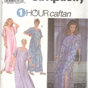 Simplicity 8194 Misses V Neck Pullover Caftan Pattern Kimono - Etsy