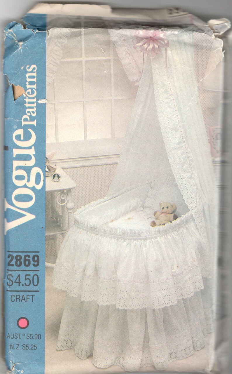 vintage bassinet skirt