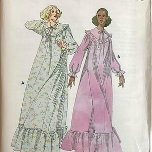 Kwik Sew 874 1970er Jahre Damen Schnittmuster Misses Nachthemd Raglan Ärmel Damen Schnittmuster S M L XL Brustumfang 32 - 45 UNCUT