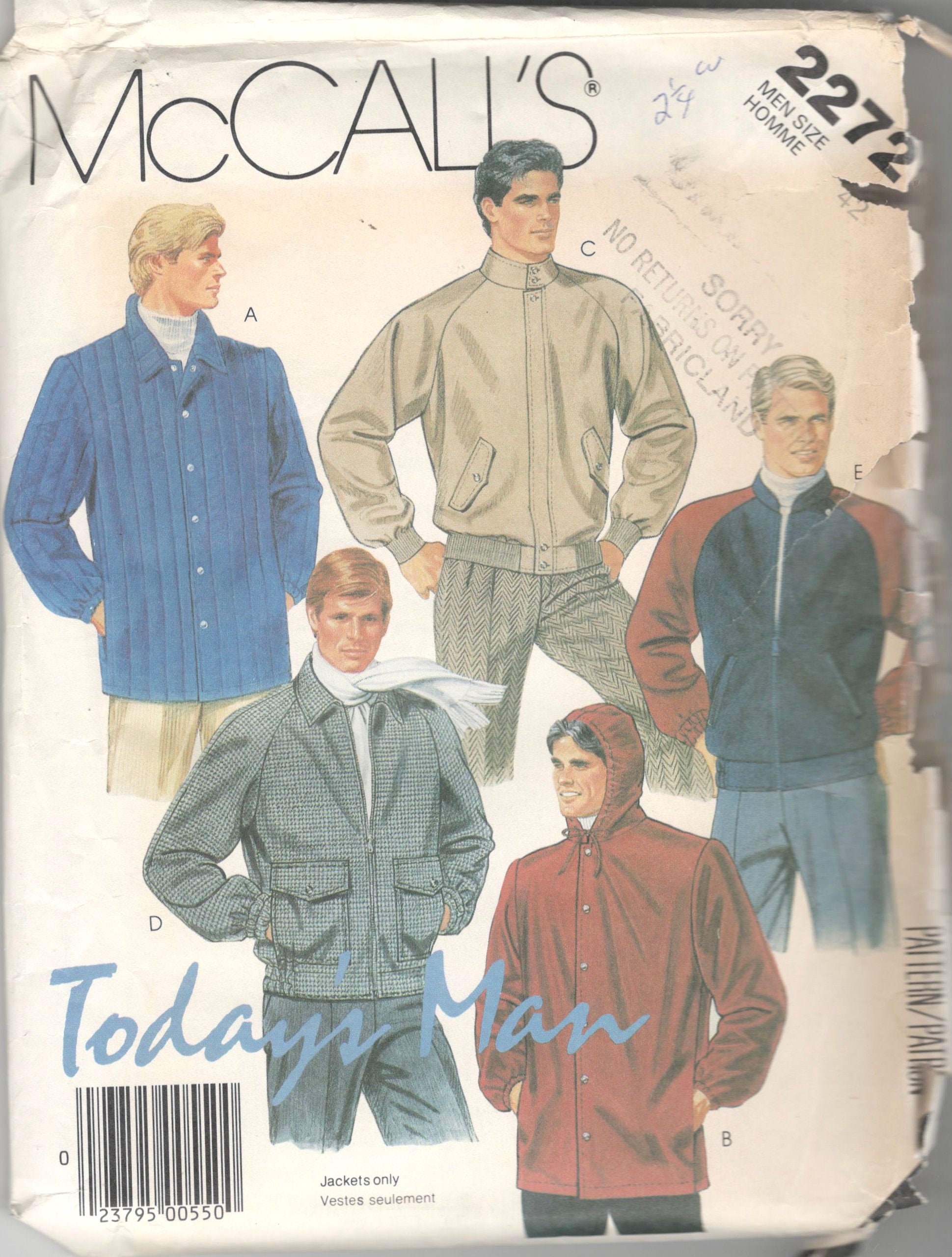 Tienda Descubrir Empuje hacia abajo McCalls 2272 1980s Todays Man Mens Jacket Pattern Bomber Style - Etsy España Tienda Descubrir Empuje hacia abajo McCalls 2272 1980s Todays Man Mens Jacket Pattern Bomber Style - Etsy España