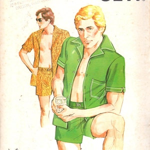 Kwik Sew 575 1970s Mens Swim Trunks with Inside Pocket and Beach Jacket  Pattern Adult Vintage Sewing Pattern Chest 42 44 46 UNCUT