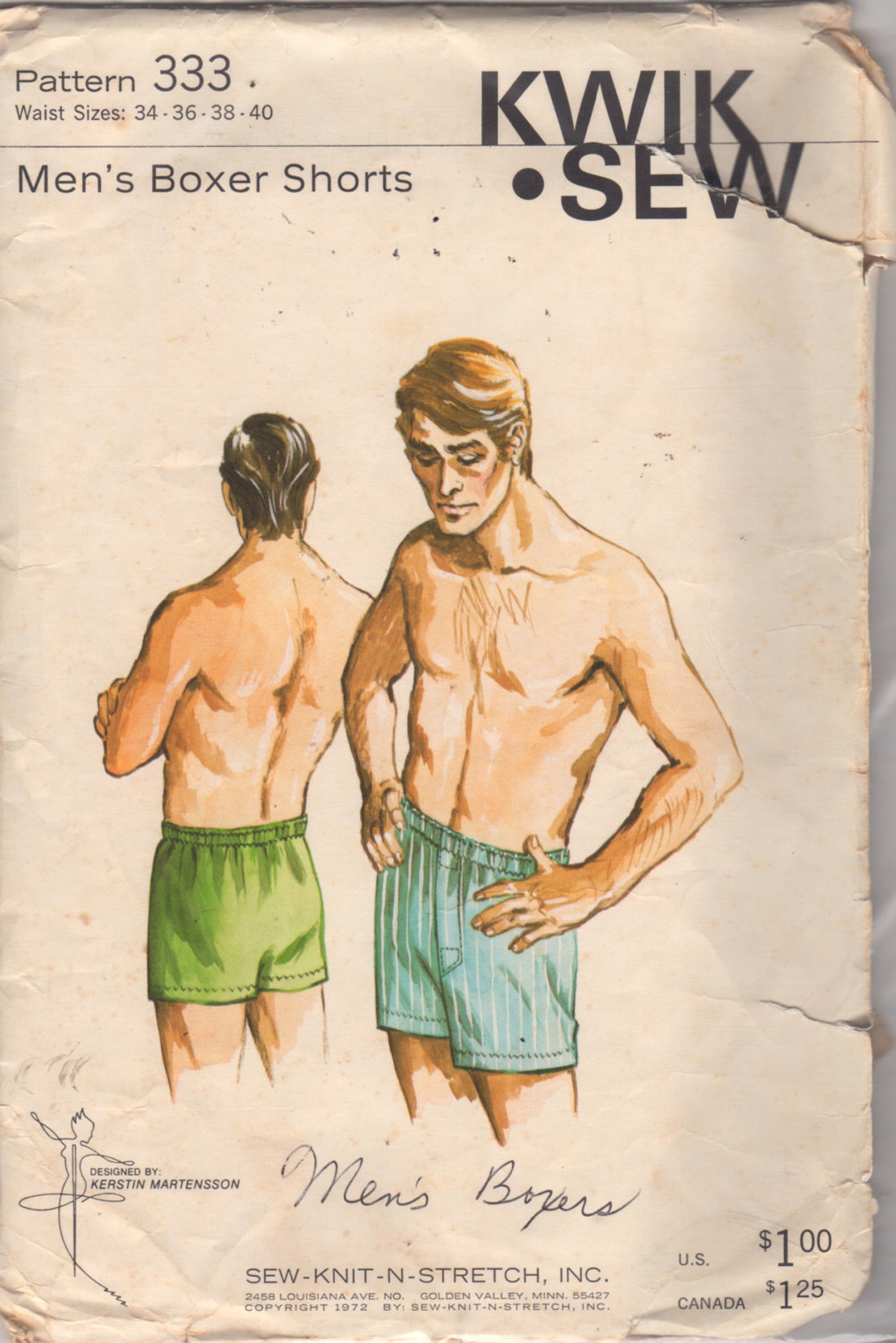 Topman Boxers Patterns Kwik Sew 333 Boxers Pattern Mens Boxer Shorts Adult Teen Easy Underwear ...