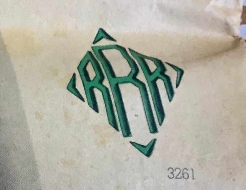 Simplicity 3261 1930s 1940s Art Deco Diamond Shaped Monograms Transfers ...
