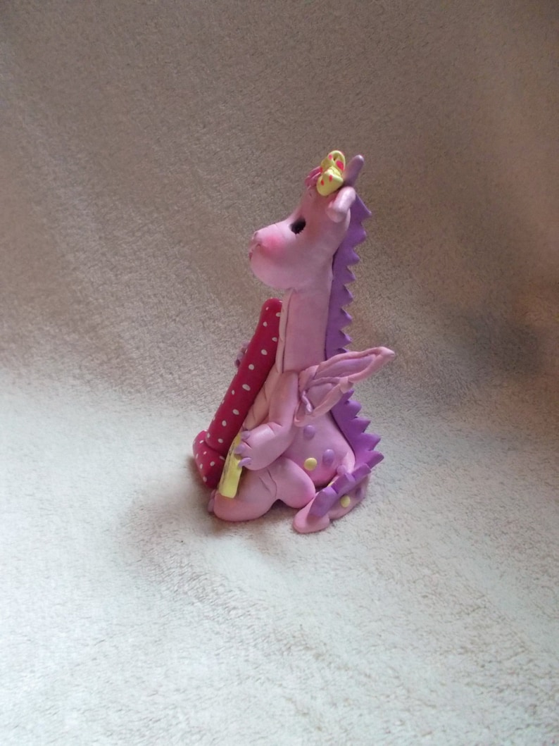 Dragon birthday cake topper decoration children sculpture