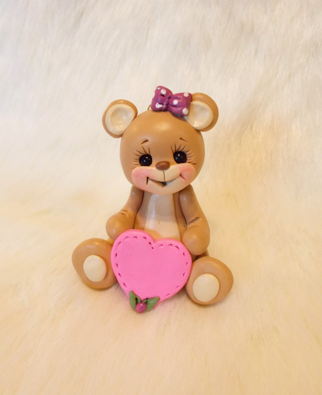 TEDDY BEAR ORNAMENT Teddy Bear Christmas Ornament Handmade Etsy