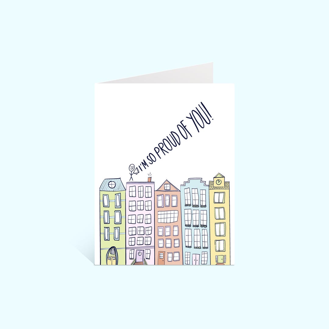I'm so Proud of You Greeting Card | Encouragement | Celebrate | Blank ...