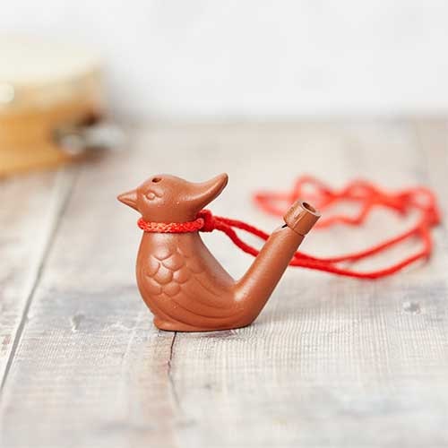 手作りペルー陶器鳥水笛：カラフルなクリスマスプレゼント - Etsy 日本