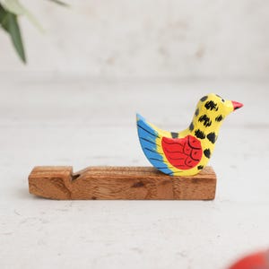 Mesari Solid Wood Hand Painted Bird Whistle Music Instrument