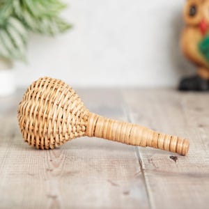 Ghanian Basket Shaker / Caxixi Rattle Musical Instrument 20cm