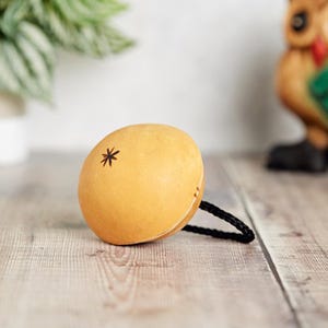 Ghanian  Coco Shaker Single Rattle With Cord Handle (CHOICE)