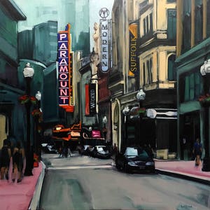 The Paramount Theater, Boston MA - Fine Art Print, Theater District, Urban Landscape, Boston MA