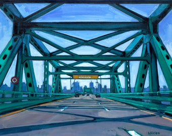 The Tobin Bridge, Boston MA - Fine Art Print, Urban Landscape, Boston MA