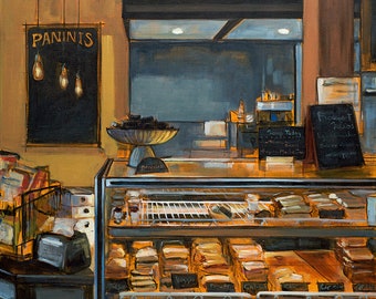 Paninis - Fine Art Print, Restaurant Art, Bakery, Food Art, Foodie Gift, Kitchen Art, Baker Gift