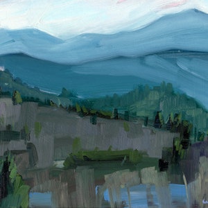 Blick auf die Berge - Fine Art Print, Landschaft, Winter, Berge, Bilder