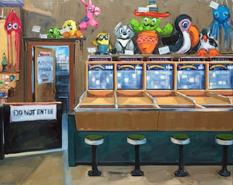 Winner Fine Art Print -  arcade art, nostalgia, vintage games