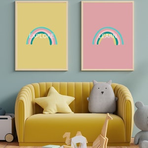 EXPLORE Printable, Playroom Printables, Kids Room, Kids Decor, Kids ...