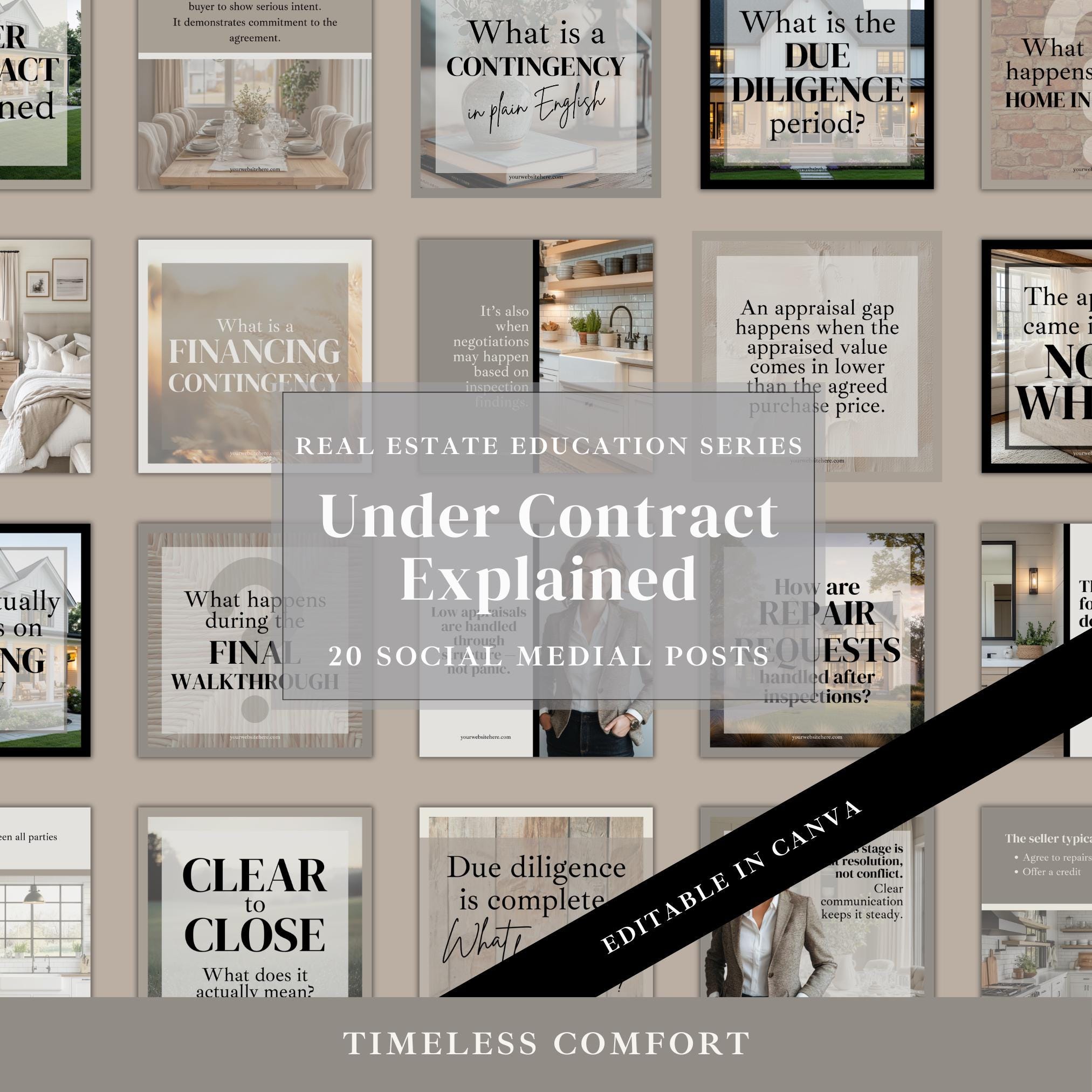 Real Estate Social Media Templates | Realtor Instagram Posts | Under ...
