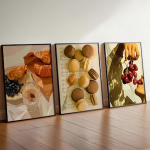 Juego de 3 cuadros estéticos de color marrón, decoración de habitación de niña, cuadros neutros, decoración del hogar en tonos beige, DESCARGA DIGITAL, cuadros femeninos, póster neutro