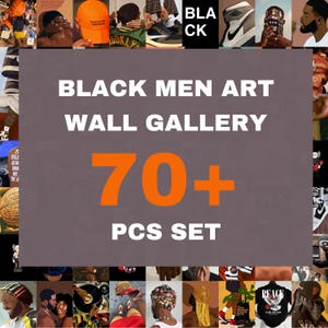 Arte de hombre negro, arte de pared para habitación de hombre (más de 70 años), arte de pared masculino, decoración de habitación HypeBeast, descarga digital, póster para cueva de hombre, impresión de zapatillas HypeBeast