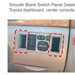 Afdekplaatje voor Toyota-schakelaar - Digitale download