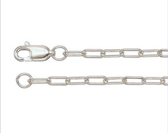 Cadena de clips de plata