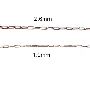 Sturdy Paperclip Chain/ 2.6mm/sterling silver image 2