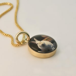 Collana con foto personalizzata in oro