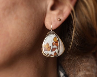 Leaf Branch Photo Earrings