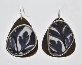 Geranium Leaf Earrings