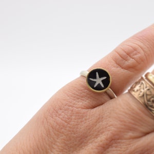 Starfish Photo Ring/Bronze & Silver image 4