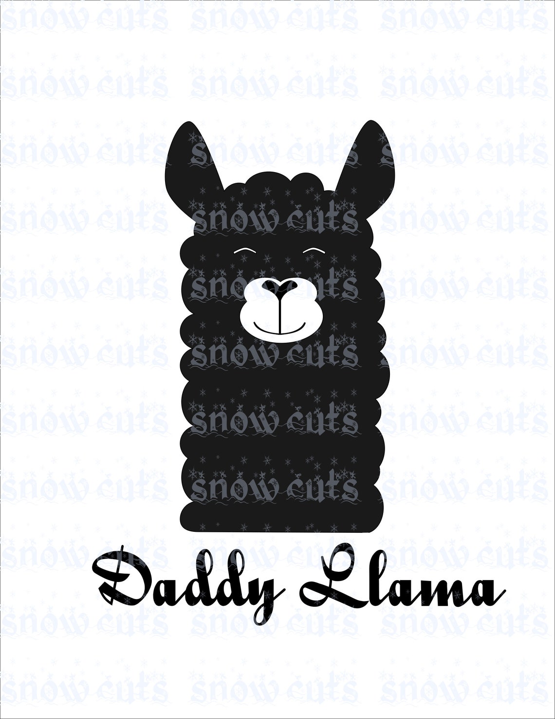 Download Commercial Use Mama Llama Baby Llama SVG CUT FILES family | Etsy