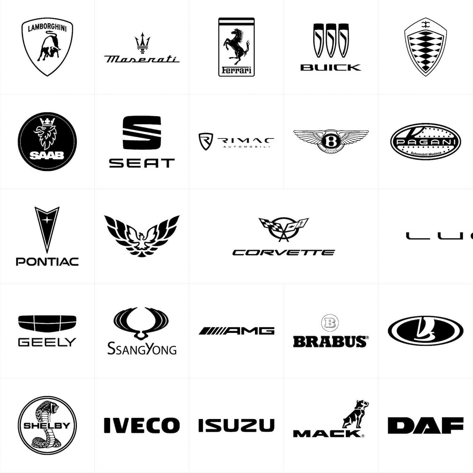 Set Logo of Popular Brands of Cars, Collection of Car Emblems. Cars ...