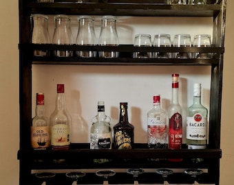 Wall Bar Handmade Wooden