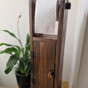 Handmade Wooden Toilet Roll Holder