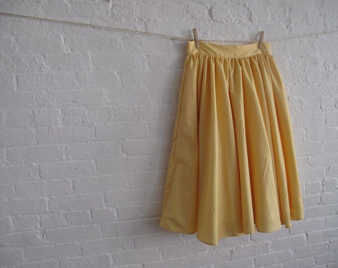 Goldenrod Circle Skirt Etsy