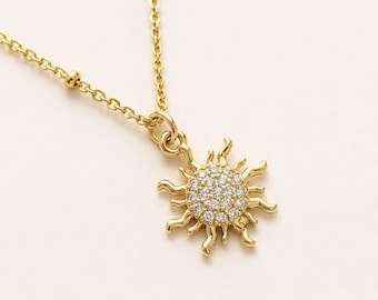 Colar Daystar banhado a ouro 18k com zircônias cúbicas