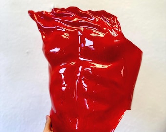 Male Red Corset, Male armor Custom Made Corset, mens royal corset crop top, man fashion, party outfit, costume, armor of God