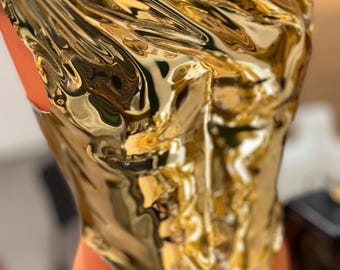 Golden Corset Armor, Male Metallic Custom Made top